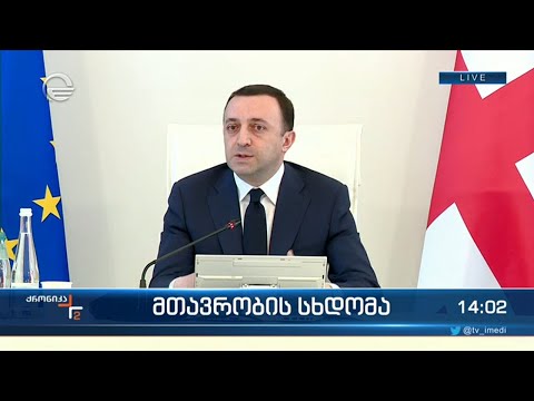 მთავრობის სხდომა - პრემიერ მინისტრის განცხადება